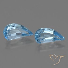 Gemas de Topacio Azul Suizo natural de 2.70 ct, Elegante, VVS-VS