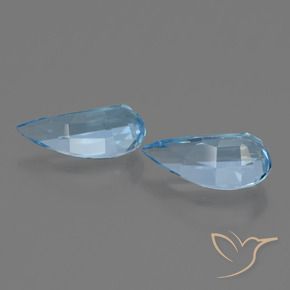 Gemas de Topacio Azul Suizo natural de 2.70 ct, Elegante, VVS-VS