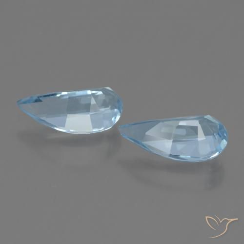 Gemas de Topacio Azul Suizo natural de 2.76 ct, Elegante, VVS