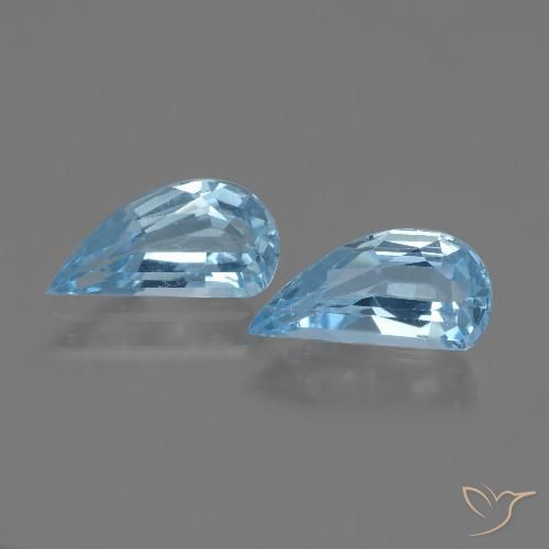 2.53ctw Natural Azul Cielo Topacio, Elegante, VVS