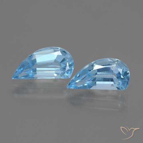 2.92ctw Natural Azul Cielo Topacio, Elegante, VVS