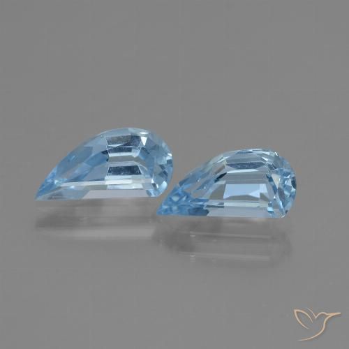 2.80ctw Natural Azul Cielo Topacio, Elegante, VVS-VS