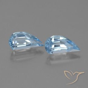Gemas de Topacio Azul Cielo natural de 2.80 ct, Elegante, VVS-VS