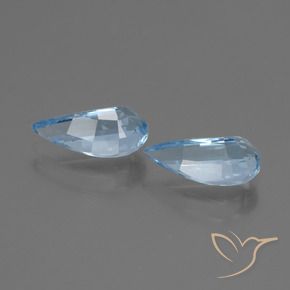 Gemas de Topacio Azul Suizo natural de 2.73 ct, Elegante, VVS