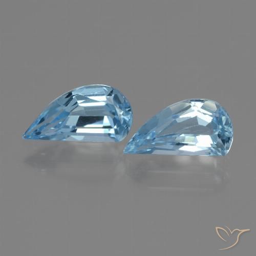 2.89ctw Natural Azul Cielo Topacio, Elegante, VVS-VS