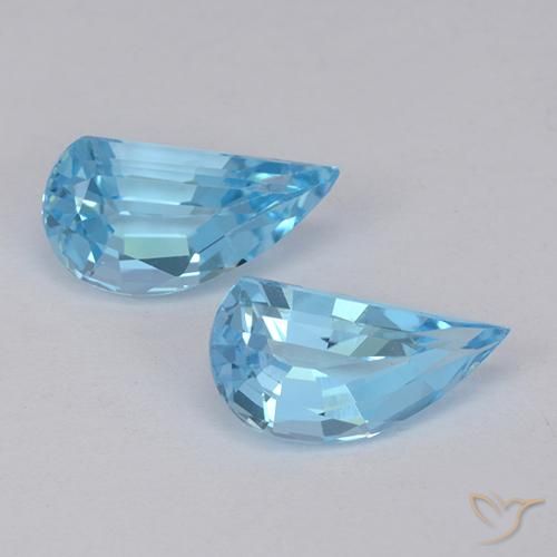 2.78ctw Natural Azul Suizo Topacio, Elegante, VVS