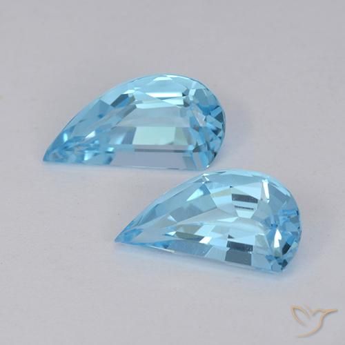 Gemas de Topacio Azul Suizo natural de 2.78 ct, Elegante, VVS