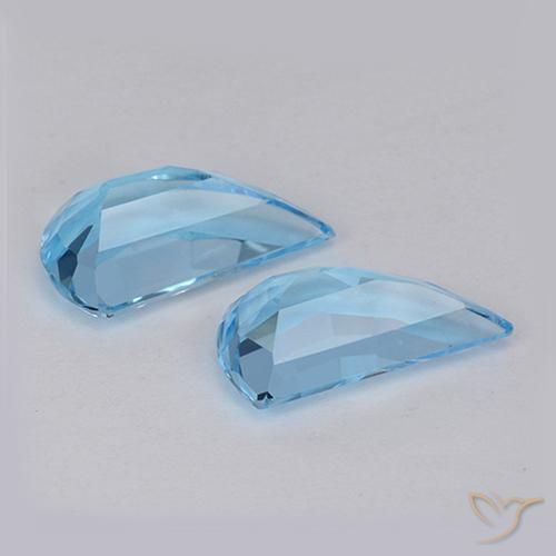 Gemas de Topacio Azul Suizo natural de 2.78 ct, Elegante, VVS