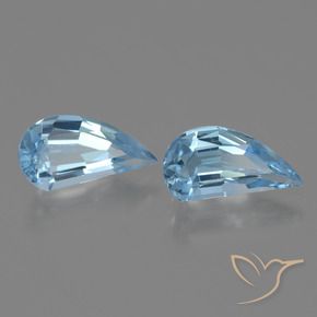 Gemas de Topacio Azul Suizo natural de 2.65 ct, Elegante, VVS-VS