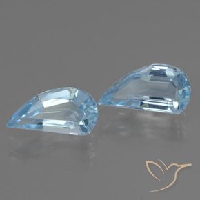 Gemas de Topacio Azul Cielo natural de 2.81 ct, Elegante, VVS-VS