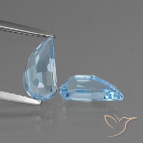 Gemas de Topacio Azul Cielo natural de 2.77 ct, Elegante, VVS