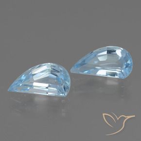 Gemas de Topacio Azul Cielo natural de 2.64 ct, Elegante, VVS