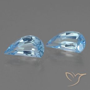 Gemas de Topacio Azul Cielo natural de 2.78 ct, Elegante, VVS