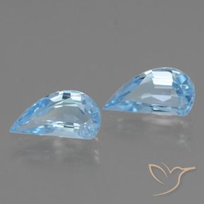 Gemas de Topacio Azul Cielo natural de 2.67 ct, Elegante, VVS