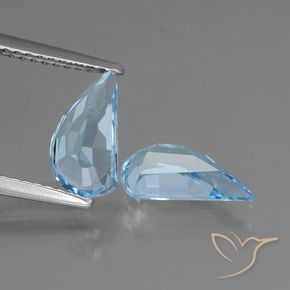 Gemas de Topacio Azul Cielo natural de 2.67 ct, Elegante, VVS