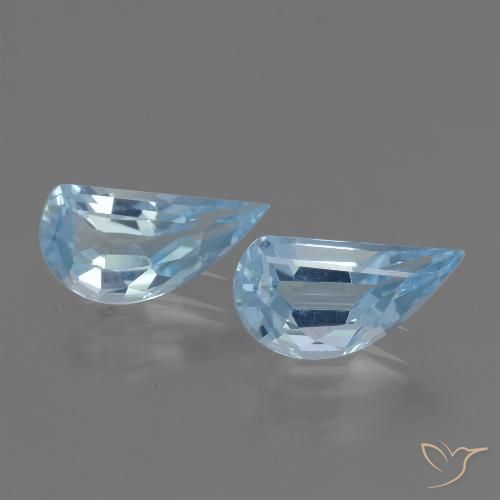 2.57ctw Natural Azul Cielo Topacio, Elegante, VVS
