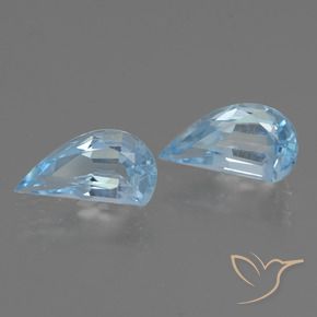 Gemas de Topacio Azul Cielo natural de 2.57 ct, Elegante, VVS