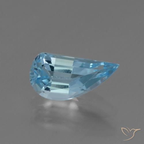 1.36ct Natural Azul Cielo Topacio, Elegante, VVS
