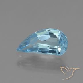 Topacio Azul Cielo natural de 1.41 ct, Elegante, VVS