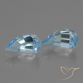 Gemas de Topacio Azul Suizo natural de 3.04 ct, Elegante, VVS-VS