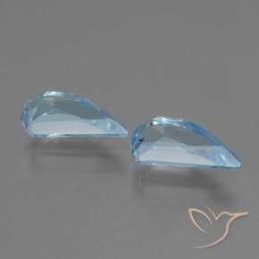 Gemas de Topacio Azul Suizo natural de 3.04 ct, Elegante, VVS-VS