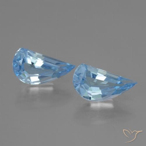2.71ctw Natural Azul Cielo Topacio, Elegante, VVS