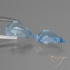 Gemas de Topacio Azul Cielo natural de 2.71 ct, Elegante, VVS