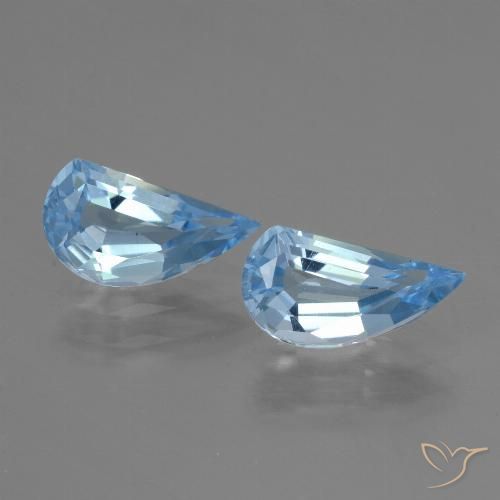 2.71ctw Natural Azul Cielo Topacio, Elegante, VVS-VS