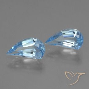 Gemas de Topacio Azul Cielo natural de 2.71 ct, Elegante, VVS-VS