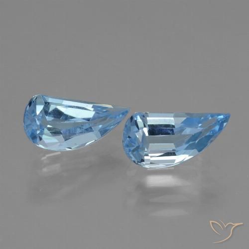2.83ctw Natural Azul Suizo Topacio, Elegante, VVS