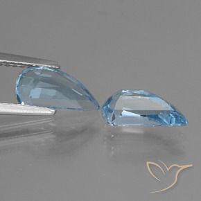 Gemas de Topacio Azul Suizo natural de 2.83 ct, Elegante, VVS