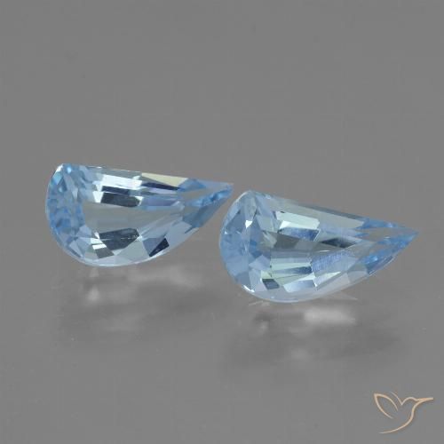 2.82ctw Natural Azul Cielo Topacio, Elegante, VVS
