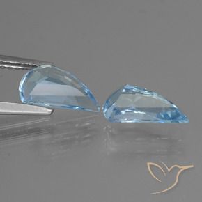 Gemas de Topacio Azul Cielo natural de 2.82 ct, Elegante, VVS