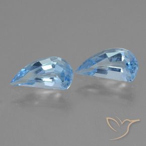 Gemas de Topacio Azul Cielo natural de 2.58 ct, Elegante, VVS