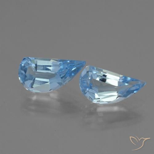2.63ctw Natural Azul Cielo Topacio, Elegante, VVS