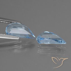 Gemas de Topacio Azul Cielo natural de 2.63 ct, Elegante, VVS
