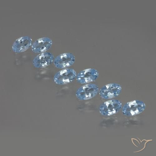 2.87ctw Natural Azul Cielo Topacio, Ovalada, VS
