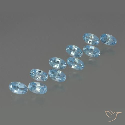 2.78ctw Natural Azul Cielo Topacio, Ovalada, VS