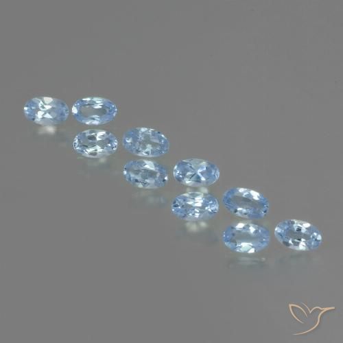 2.82ctw Natural Azul Suizo Topacio, Ovalada, VS
