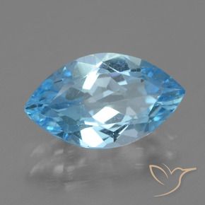 Topacio Azul Suizo natural de 3.97 ct, Marquesa, VS
