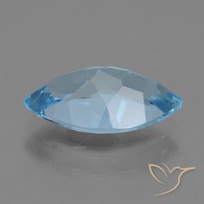 Topacio Azul Suizo natural de 3.97 ct, Marquesa, VS