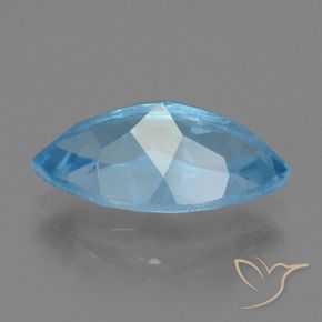 Topacio Azul Suizo natural de 4.44 ct, Marquesa, VVS-VS