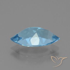 Topacio Azul Suizo natural de 3.70 ct, Marquesa, VVS