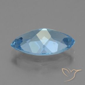 Topacio Azul Suizo natural de 3.64 ct, Marquesa, VS