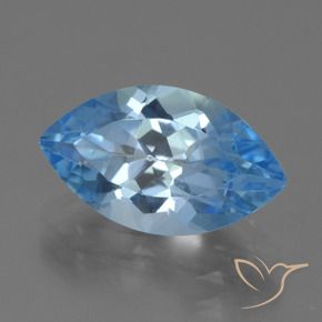 Topacio Azul Suizo natural de 4.12 ct, Marquesa, VVS-VS