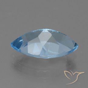 Topacio Azul Suizo natural de 4.40 ct, Marquesa, VVS-VS