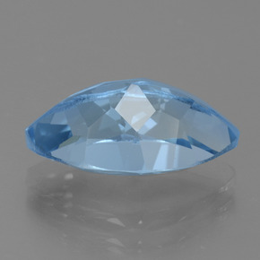 Topacio azul natural de 5,33 ct, marquesa, VVS