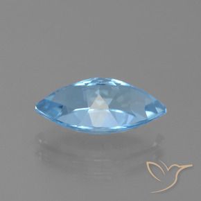 Topacio Azul Cielo natural de 4.18 ct, Marquesa, VVS