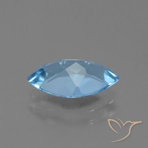 Topacio Azul Cielo natural de 3.57 ct, Marquesa, VS