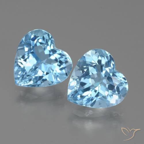 5.84ctw Natural Azul Cielo Topacio, Corazón, VVS